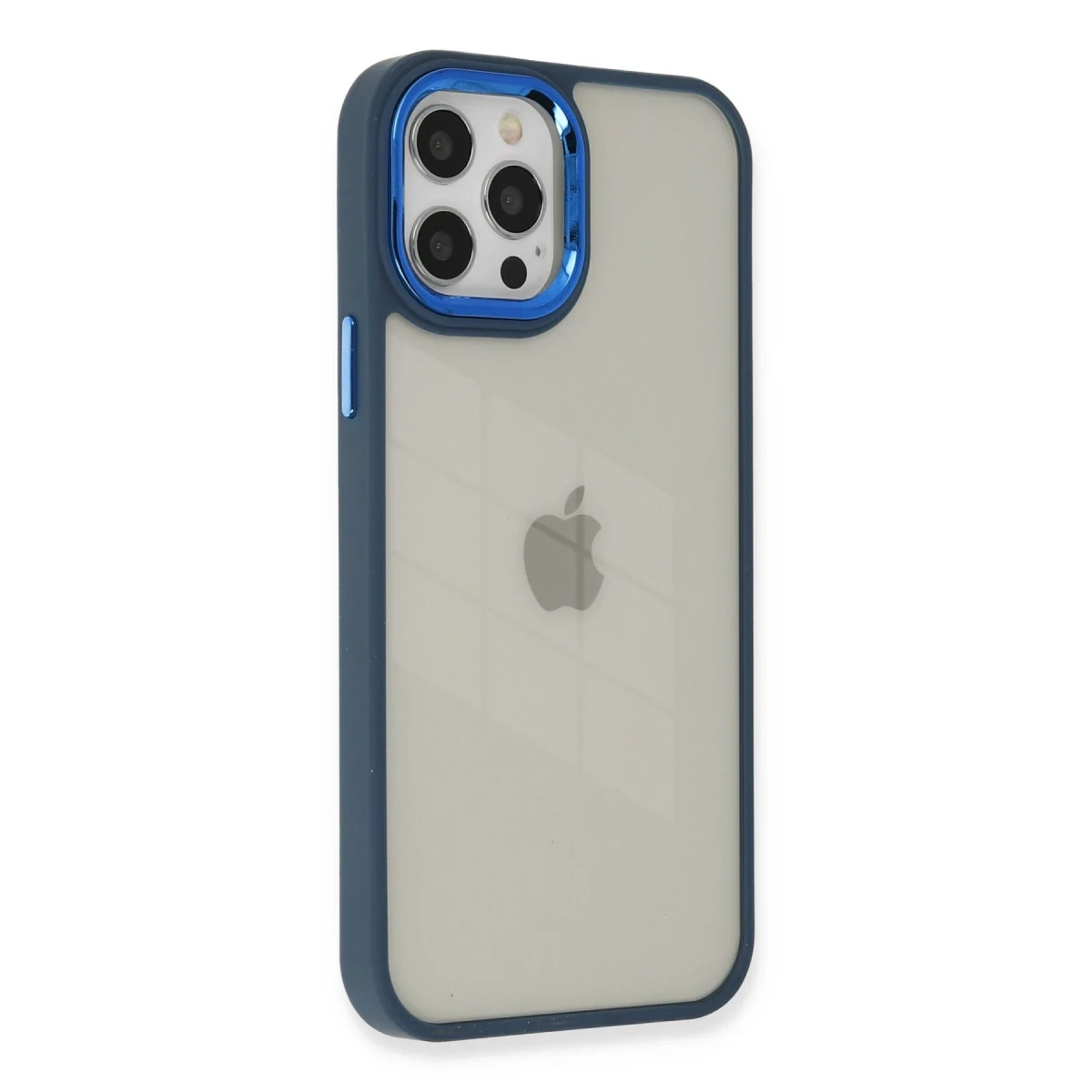 Newface Apple iPhone 12 Pro Max Kılıf Dora Kapak - Mavi
