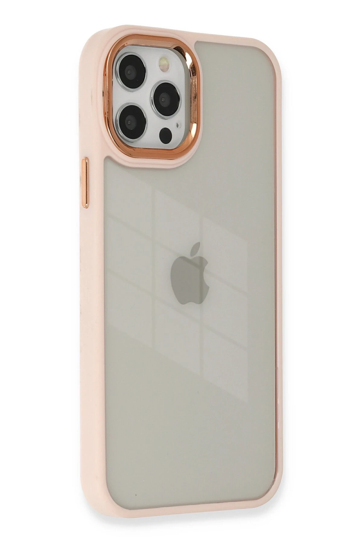 Newface iPhone 12 Pro Max Kılıf Dora Kapak - Pudra