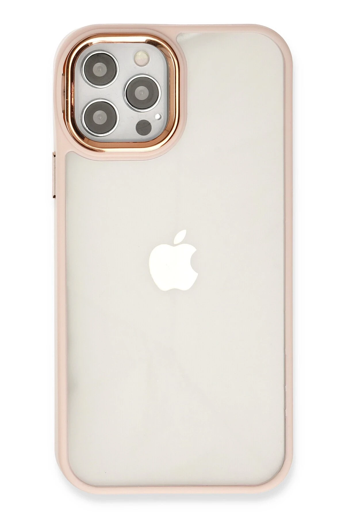 Newface iPhone 12 Pro Max Kılıf Dora Kapak - Pudra