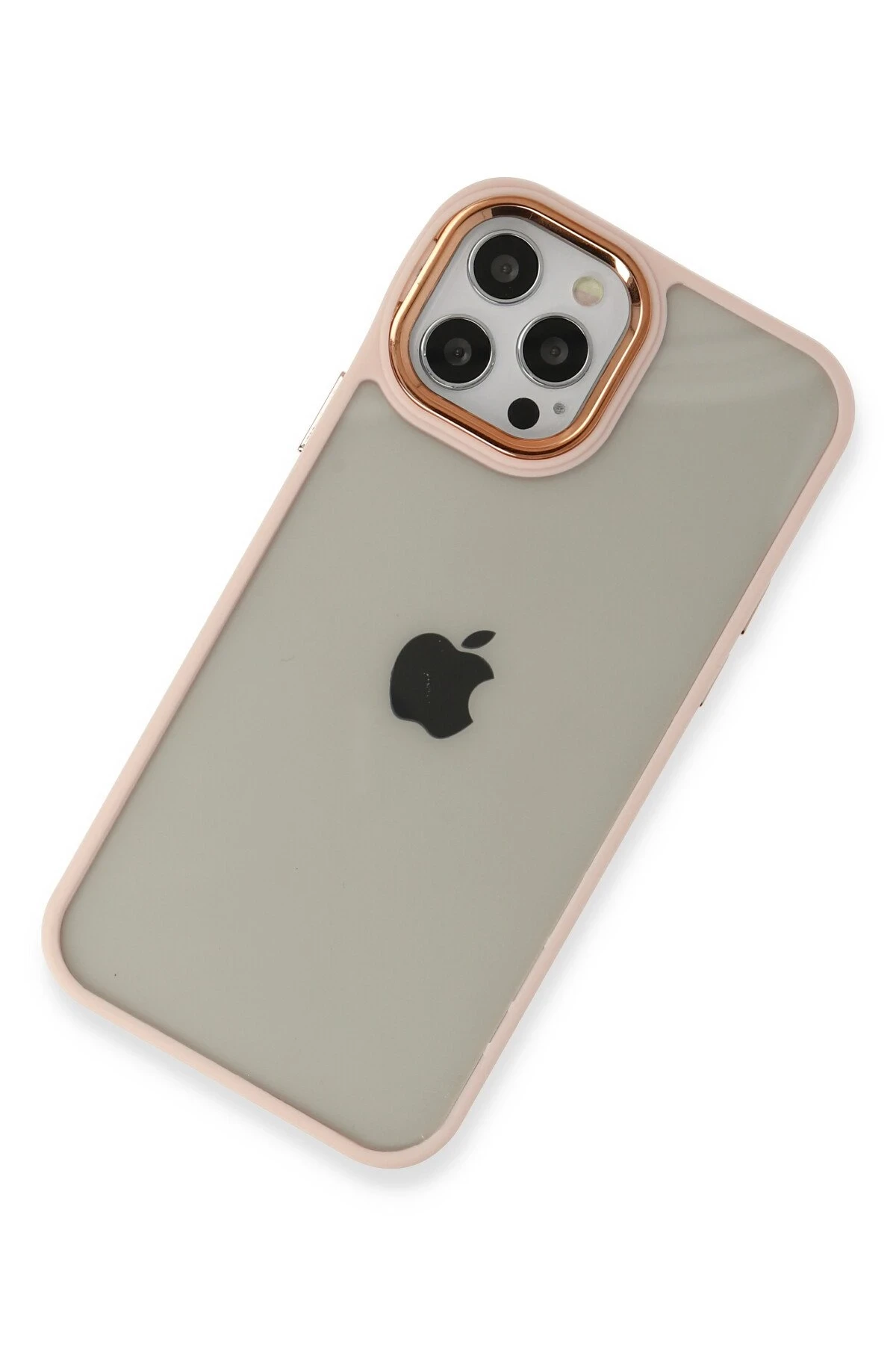 Newface iPhone 12 Pro Max Kılıf Dora Kapak - Pudra
