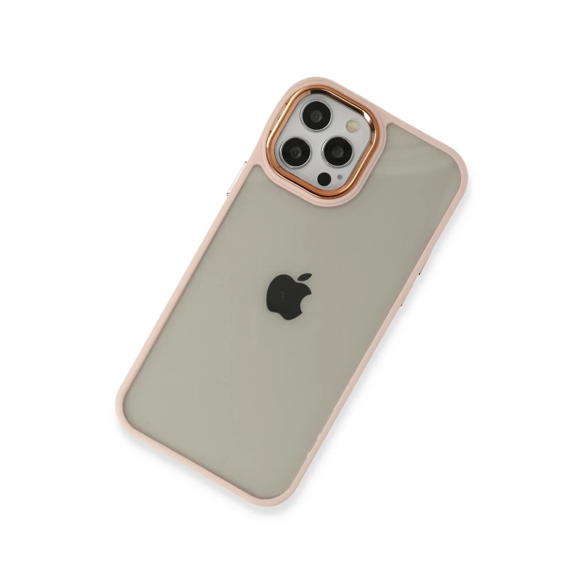 Newface Apple iPhone 12 Pro Max Kılıf Dora Kapak - Pudra