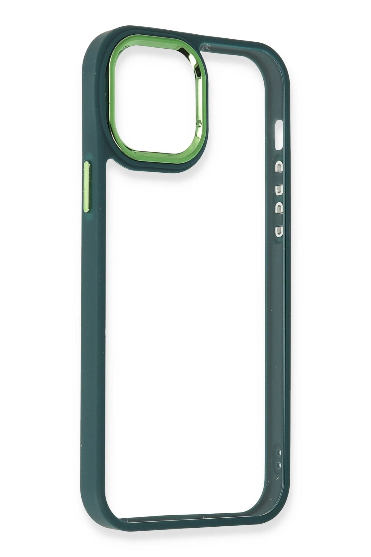 Newface iPhone 12 Pro Max Kılıf Dora Kapak - Haki Yeşil