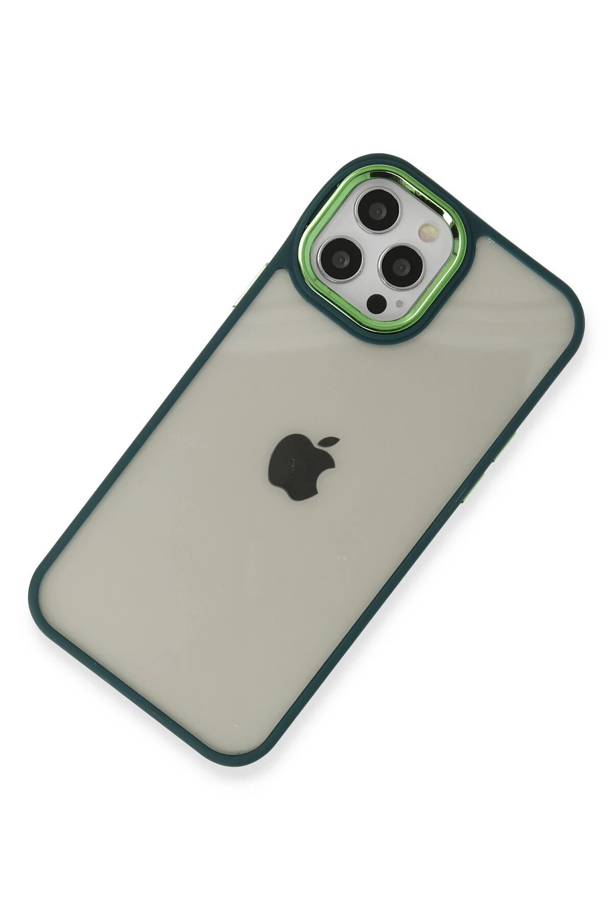 Newface iPhone 12 Pro Max Kılıf Dora Kapak - Haki Yeşil