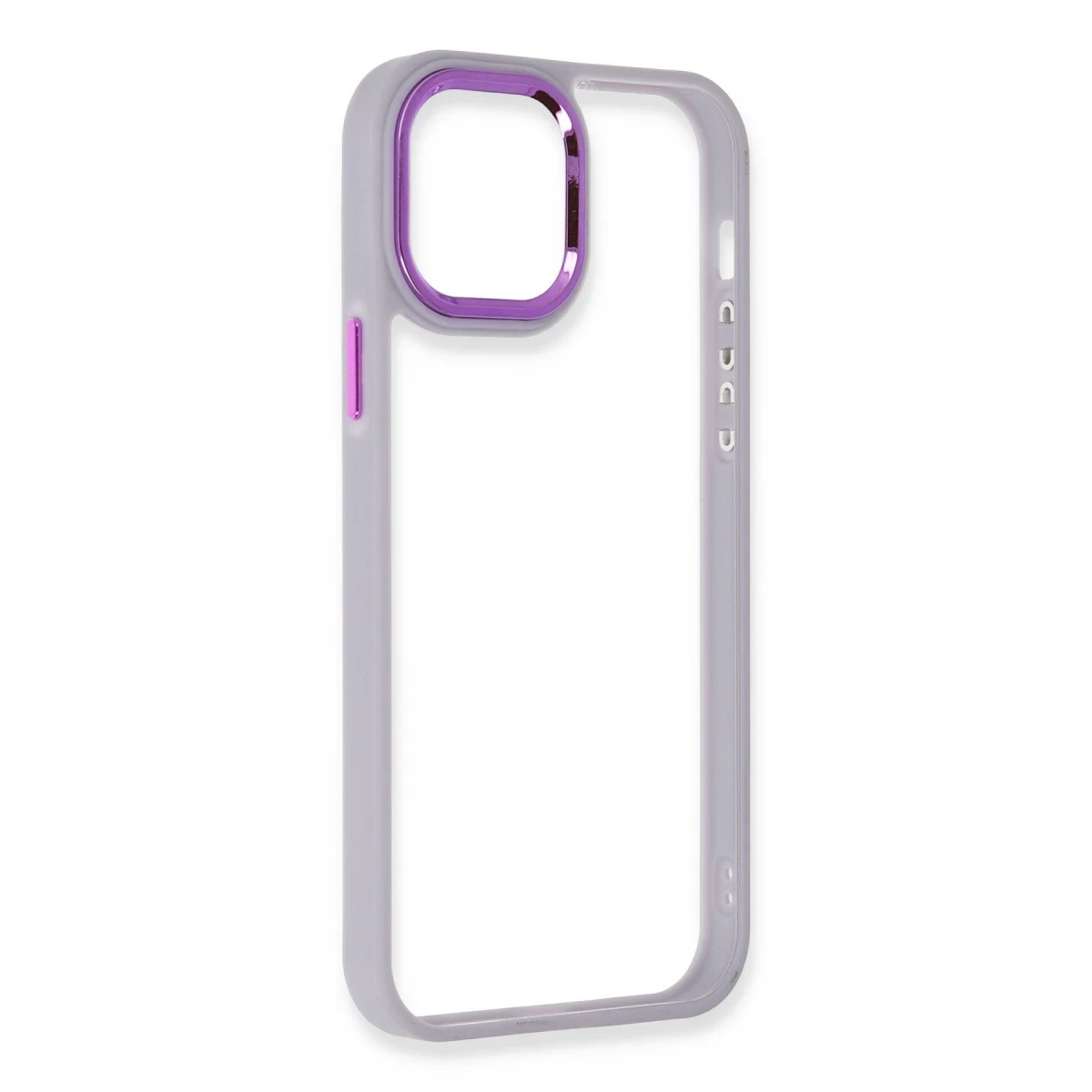 Newface Apple iPhone 12 Pro Max Kılıf Dora Kapak - Lila