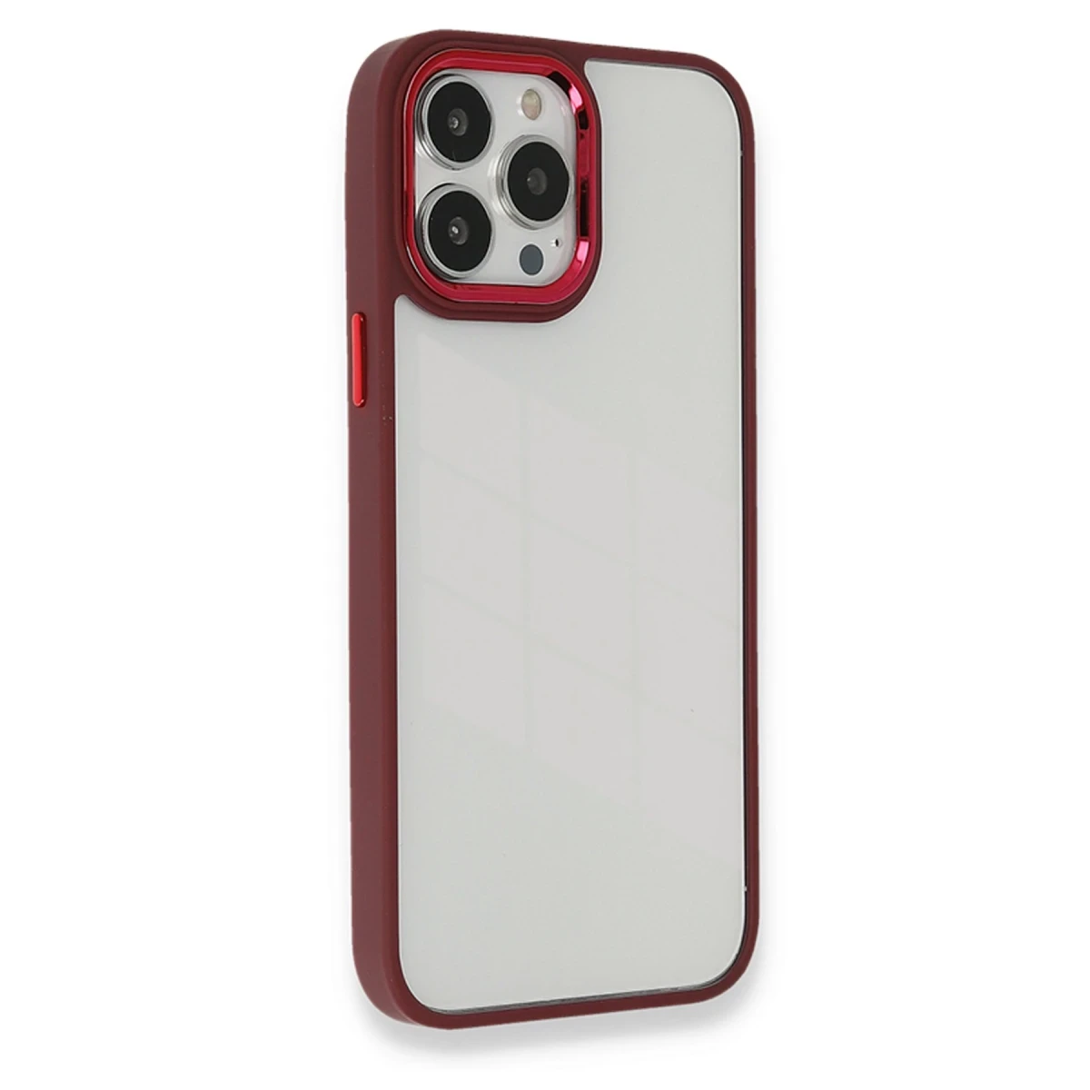 Newface Apple iPhone 13 Pro Kılıf Dora Kapak - Kırmızı