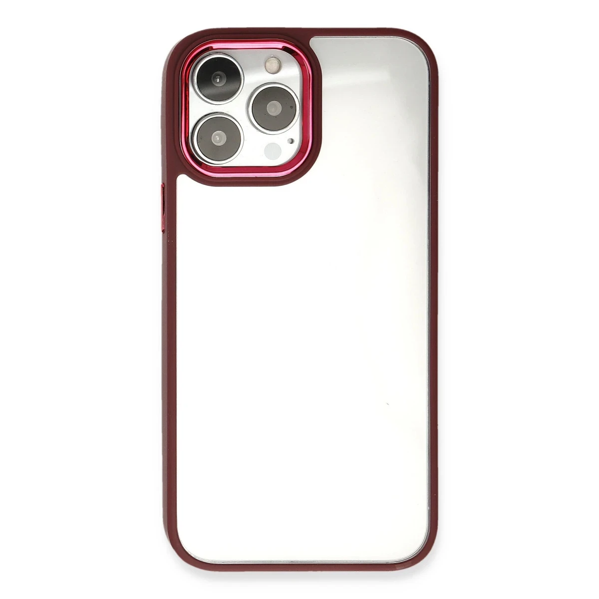 Newface Apple iPhone 13 Pro Max Kılıf Dora Kapak - Kırmızı