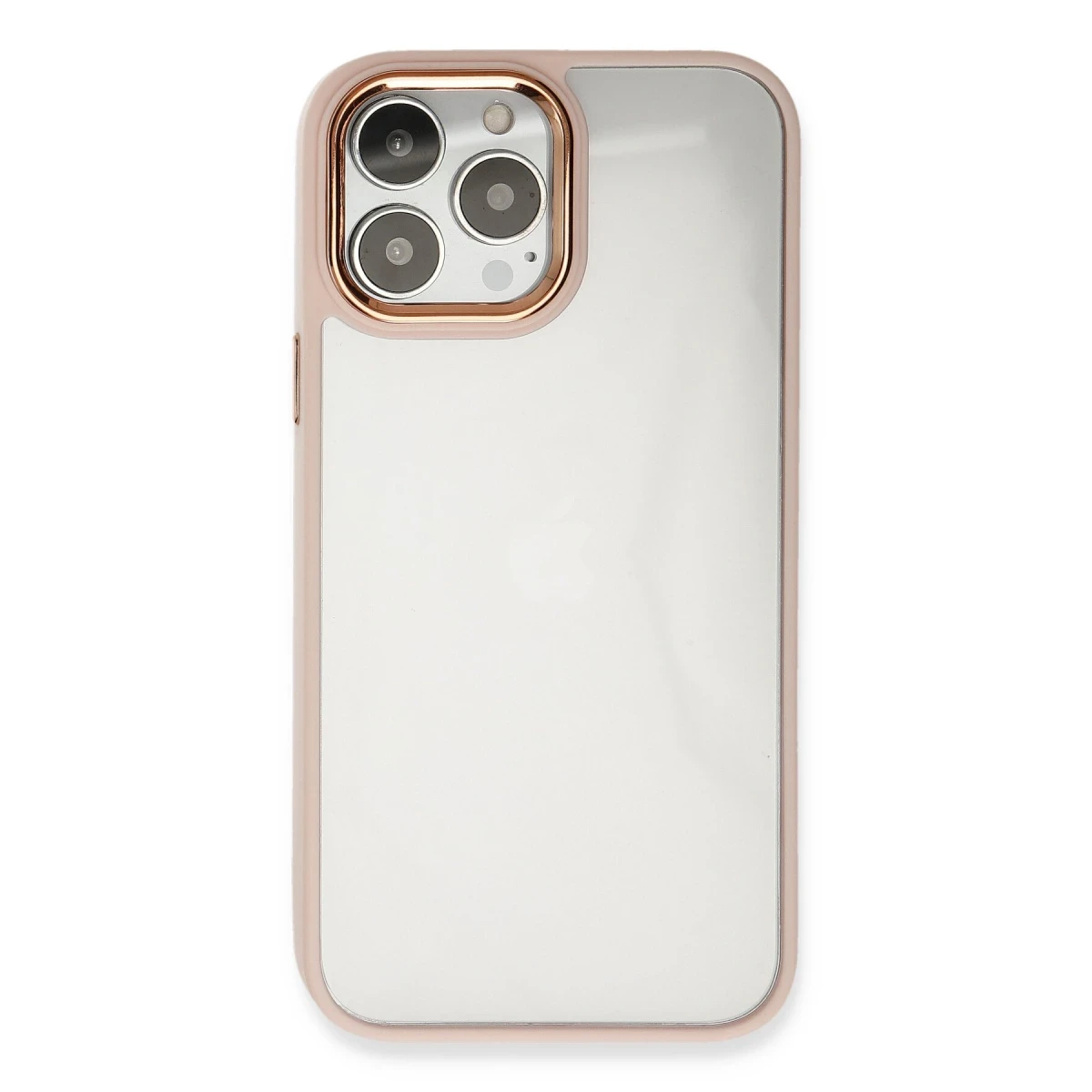 Newface Apple iPhone 13 Pro Max Kılıf Dora Kapak - Pudra
