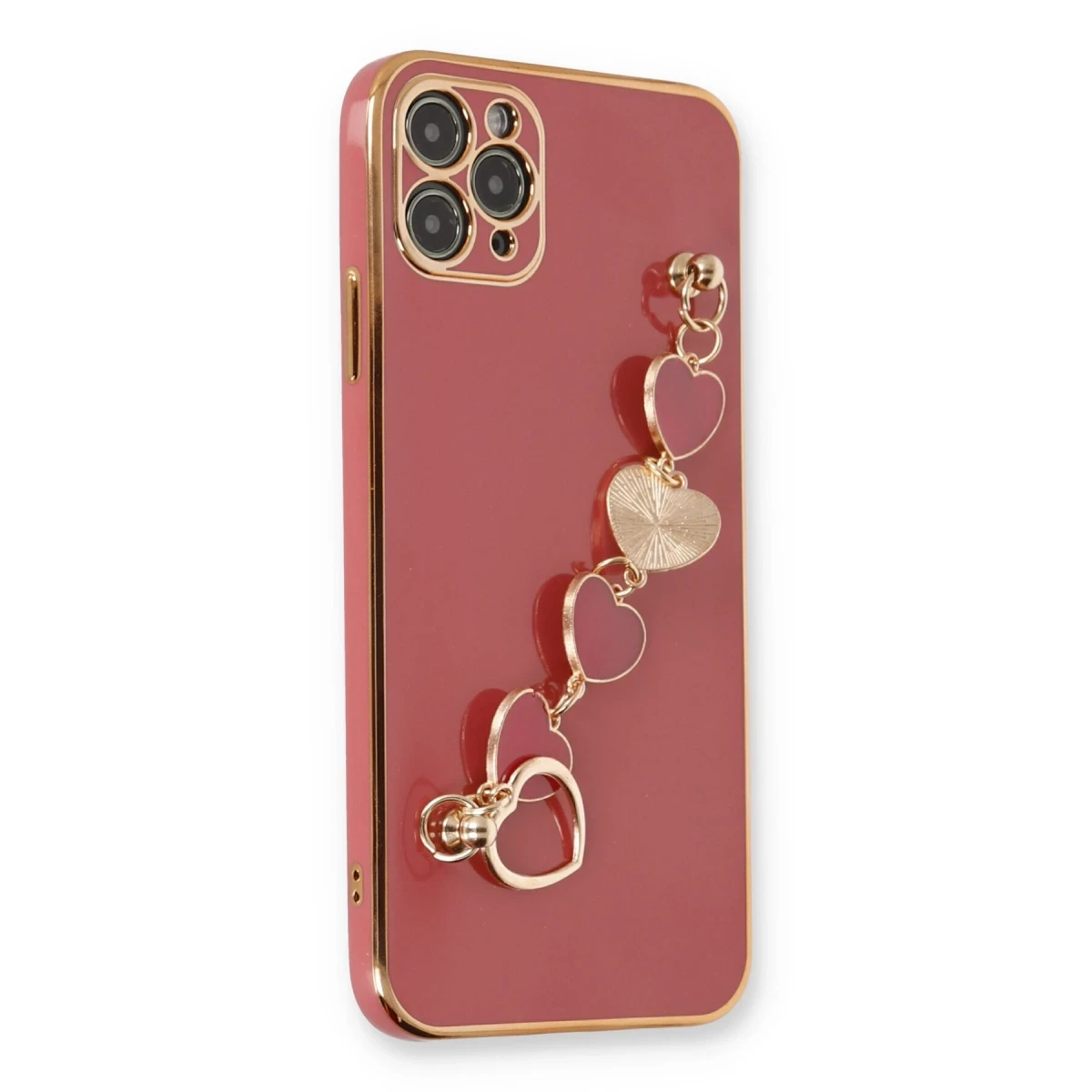 Newface Apple iPhone 11 Pro Kılıf Esila Silikon - Kırmızı