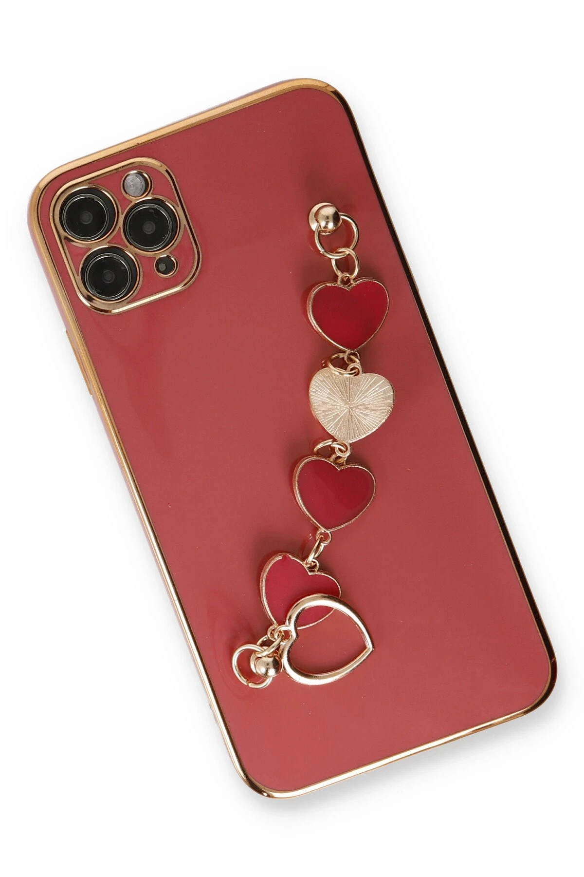 Newface iPhone 11 Pro Kılıf Esila Silikon - Kırmızı