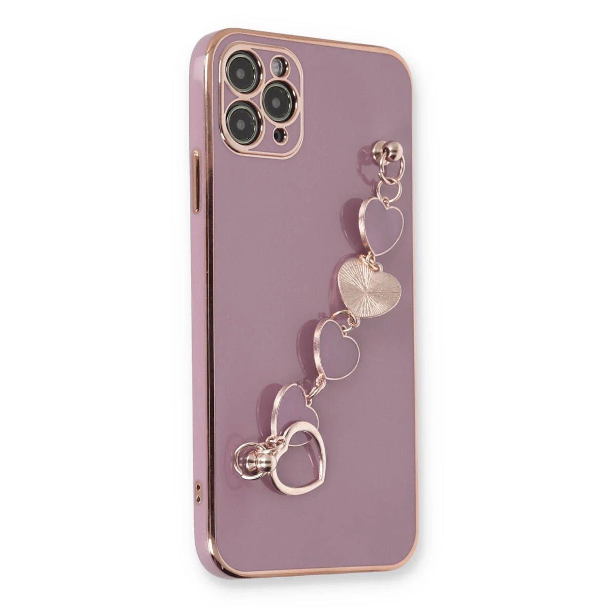 Newface Apple iPhone 11 Pro Kılıf Esila Silikon - Mor