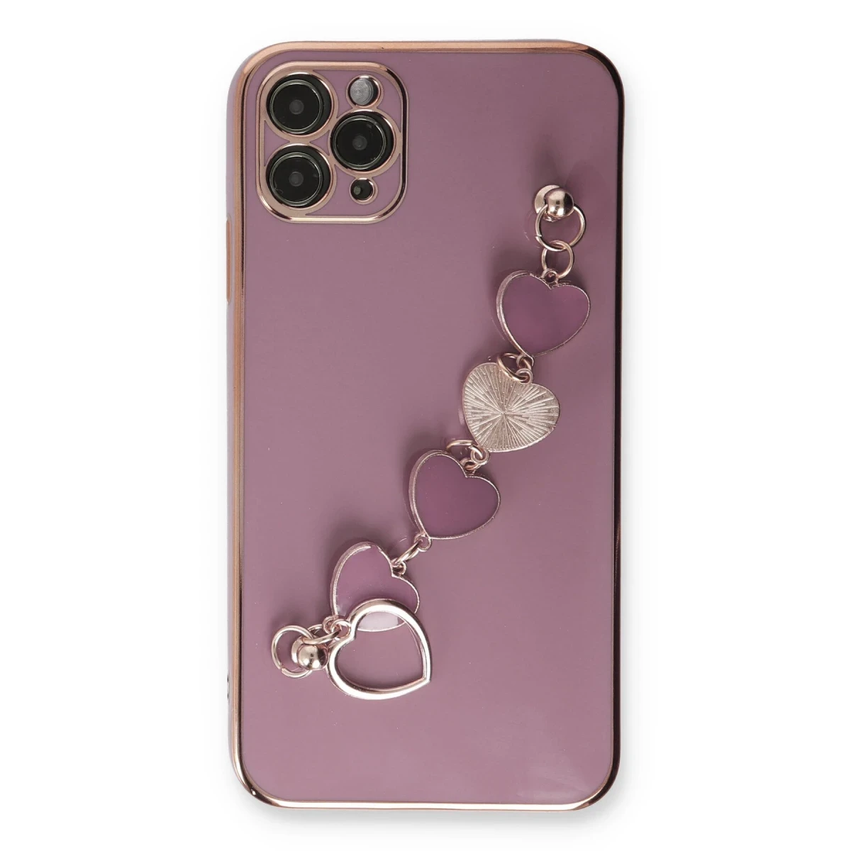 Newface Apple iPhone 11 Pro Kılıf Esila Silikon - Mor