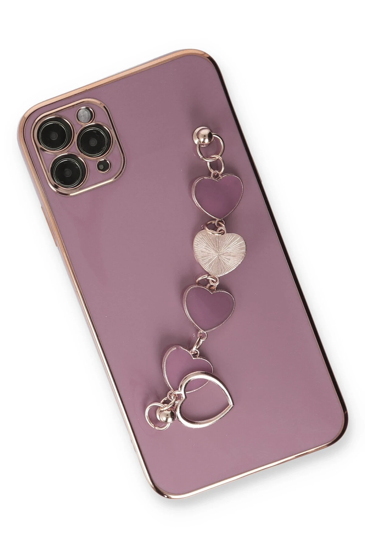 Newface iPhone 11 Pro Max Kılıf Esila Silikon - Mor