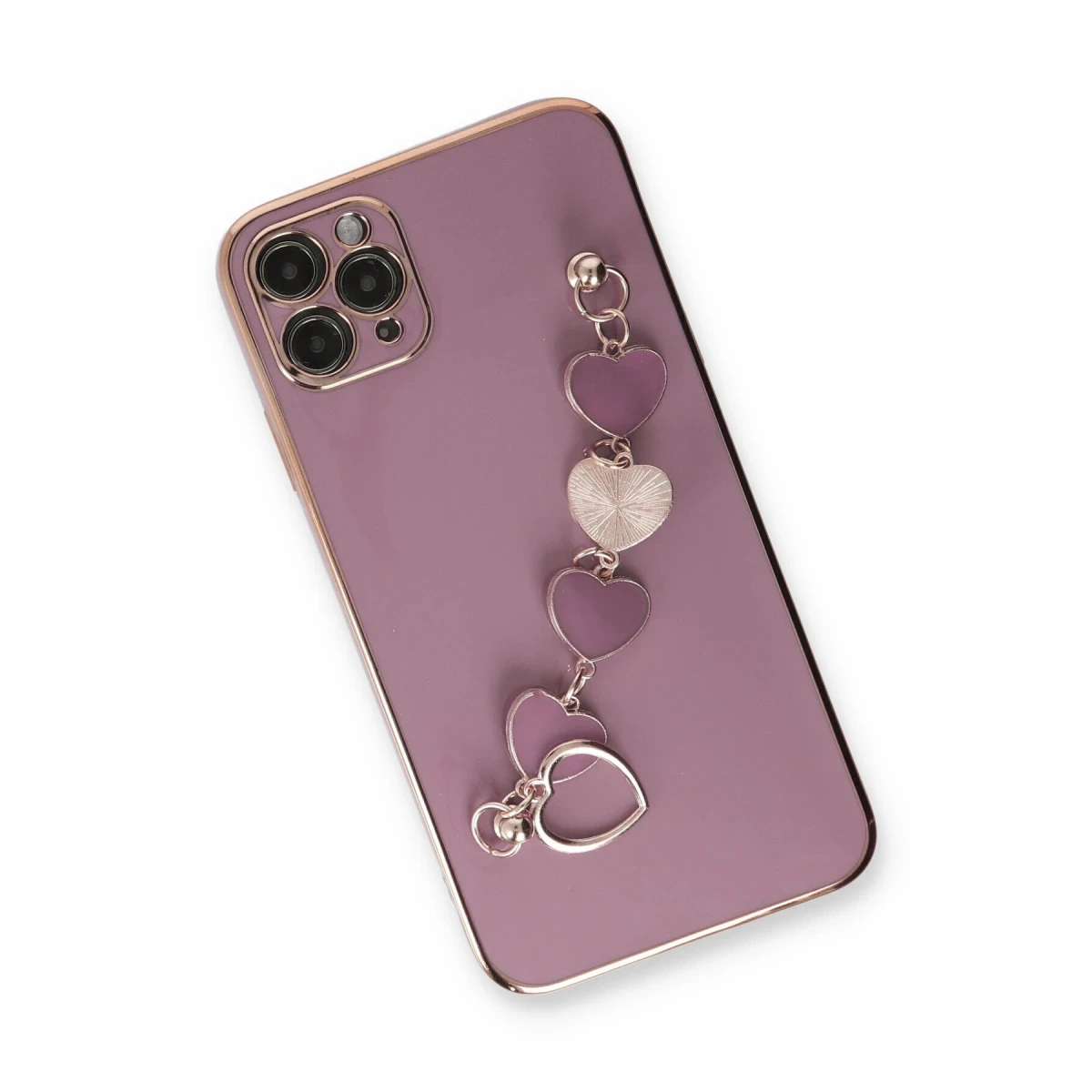Newface Apple iPhone 11 Pro Max Kılıf Esila Silikon - Mor