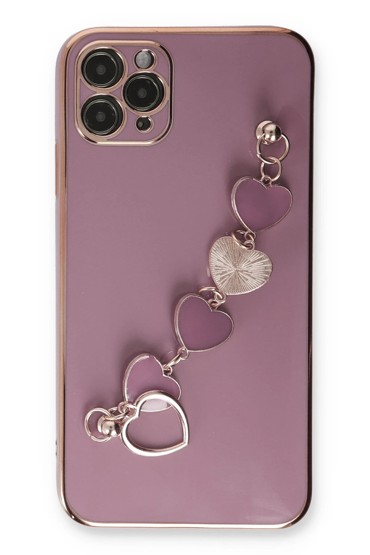 Newface iPhone 11 Pro Max Kılıf Esila Silikon - Mor