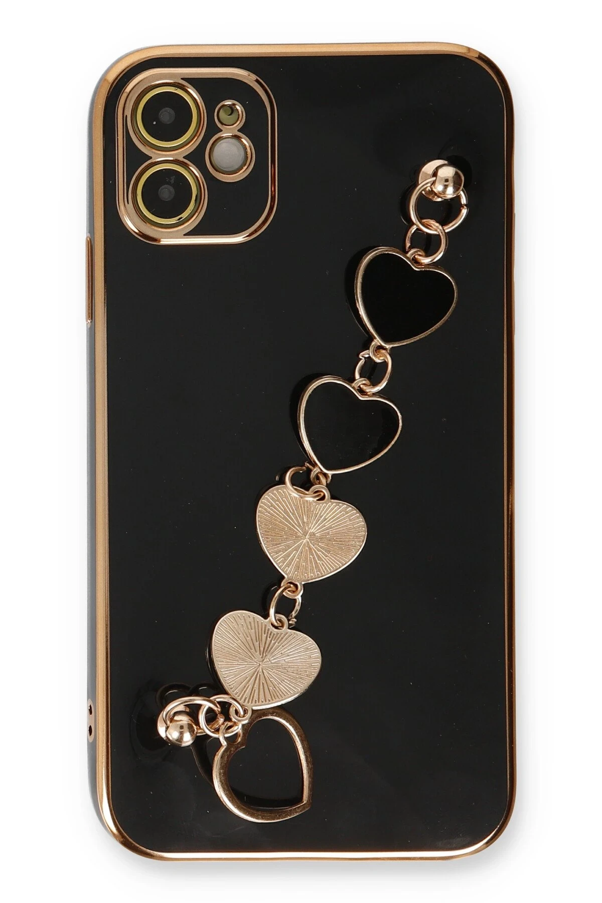 Newface iPhone 12 Kılıf Esila Silikon - Siyah