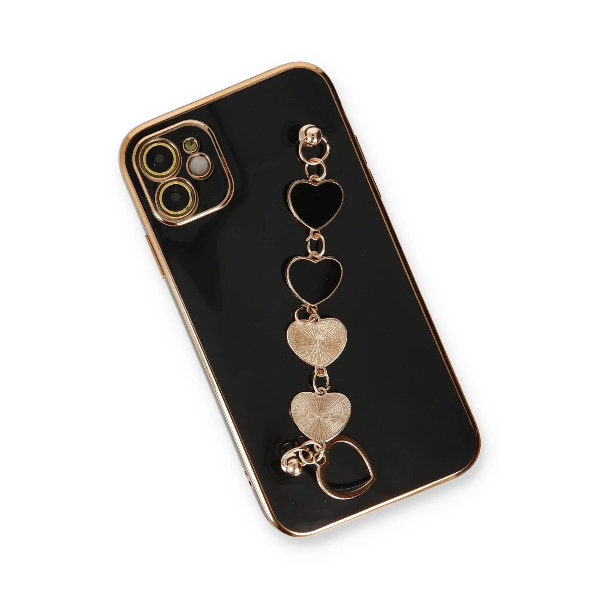 Newface Apple iPhone 12 Kılıf Esila Silikon - Siyah