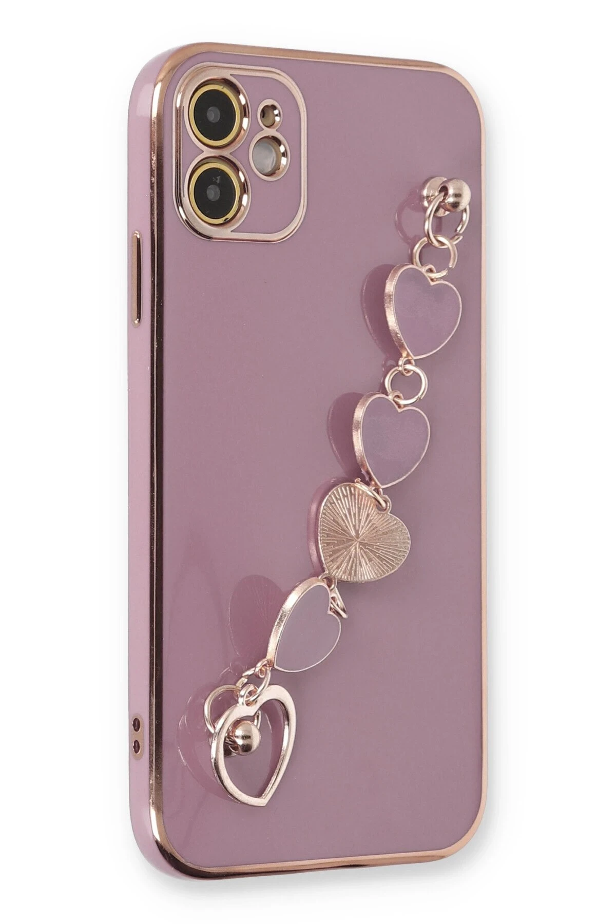 Newface iPhone 12 Kılıf Esila Silikon - Mor