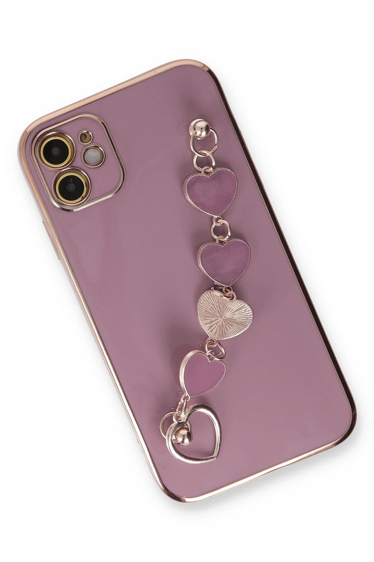 Newface iPhone 12 Kılıf Esila Silikon - Mor