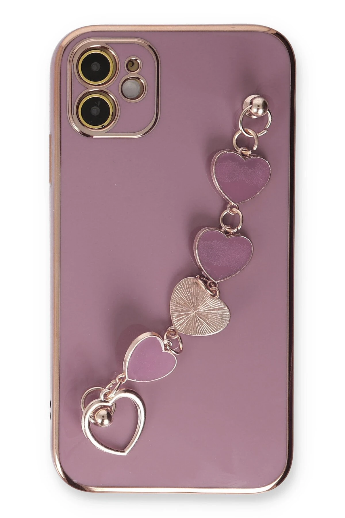 Newface iPhone 12 Kılıf Esila Silikon - Mor