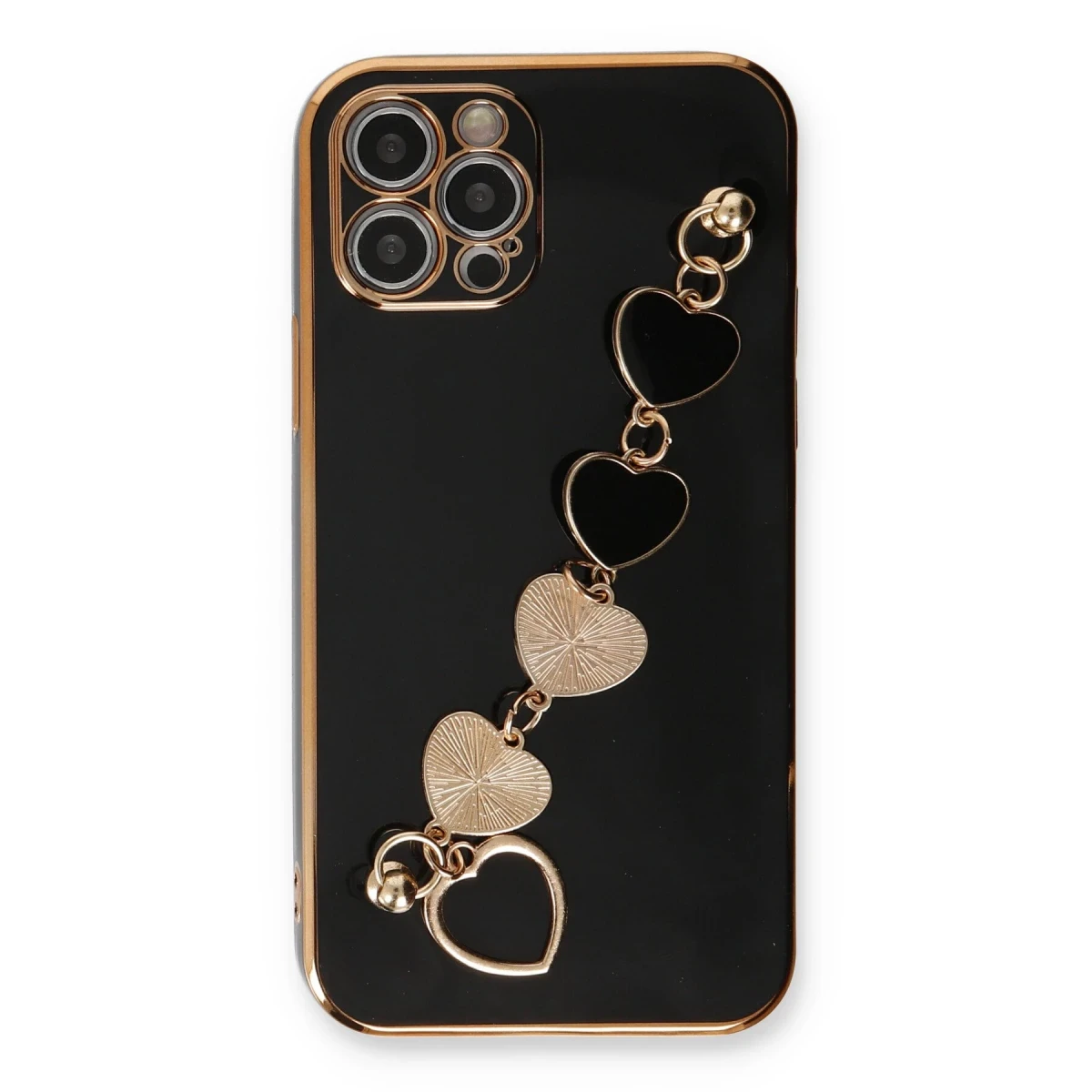 Newface Apple iPhone 12 Pro Kılıf Esila Silikon - Siyah