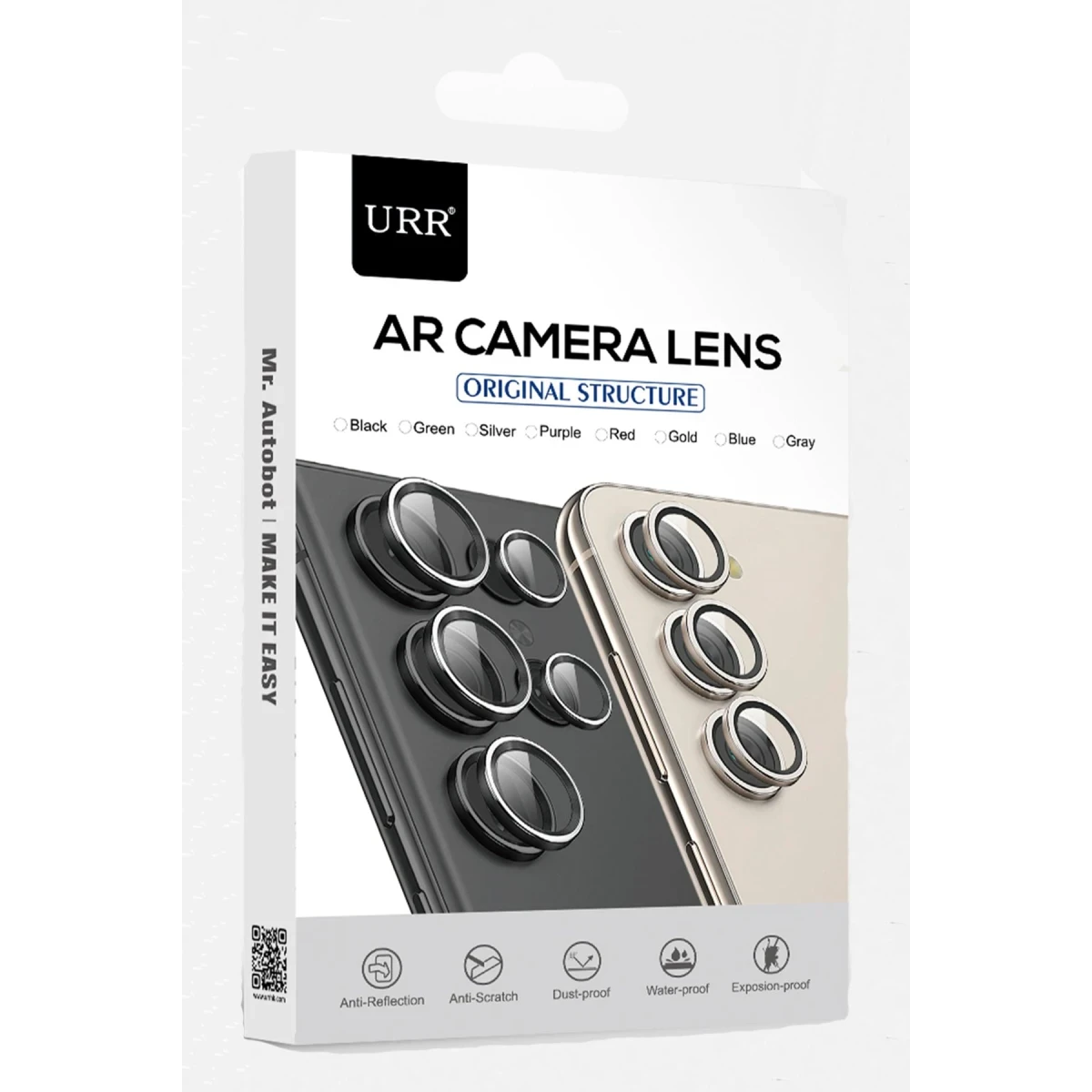 URR Samsung Galaxy S24 AR Kamera Lens Koruyucu - Siyah