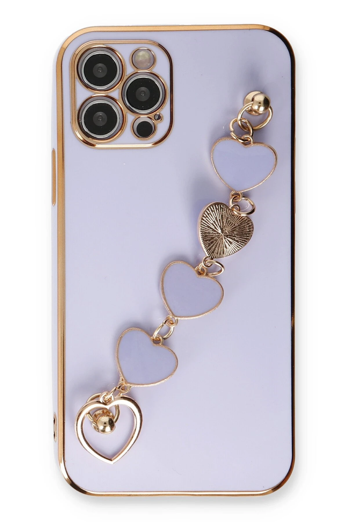 Newface iPhone 12 Pro Kılıf Esila Silikon - Lila