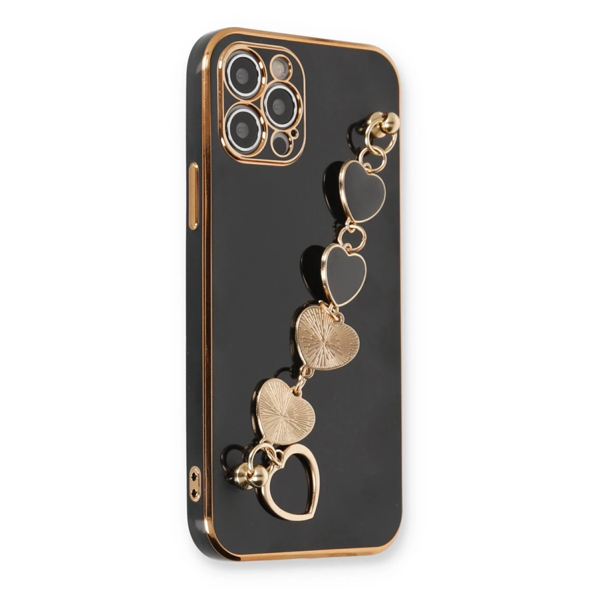 Newface Apple iPhone 12 Pro Max Kılıf Esila Silikon - Siyah