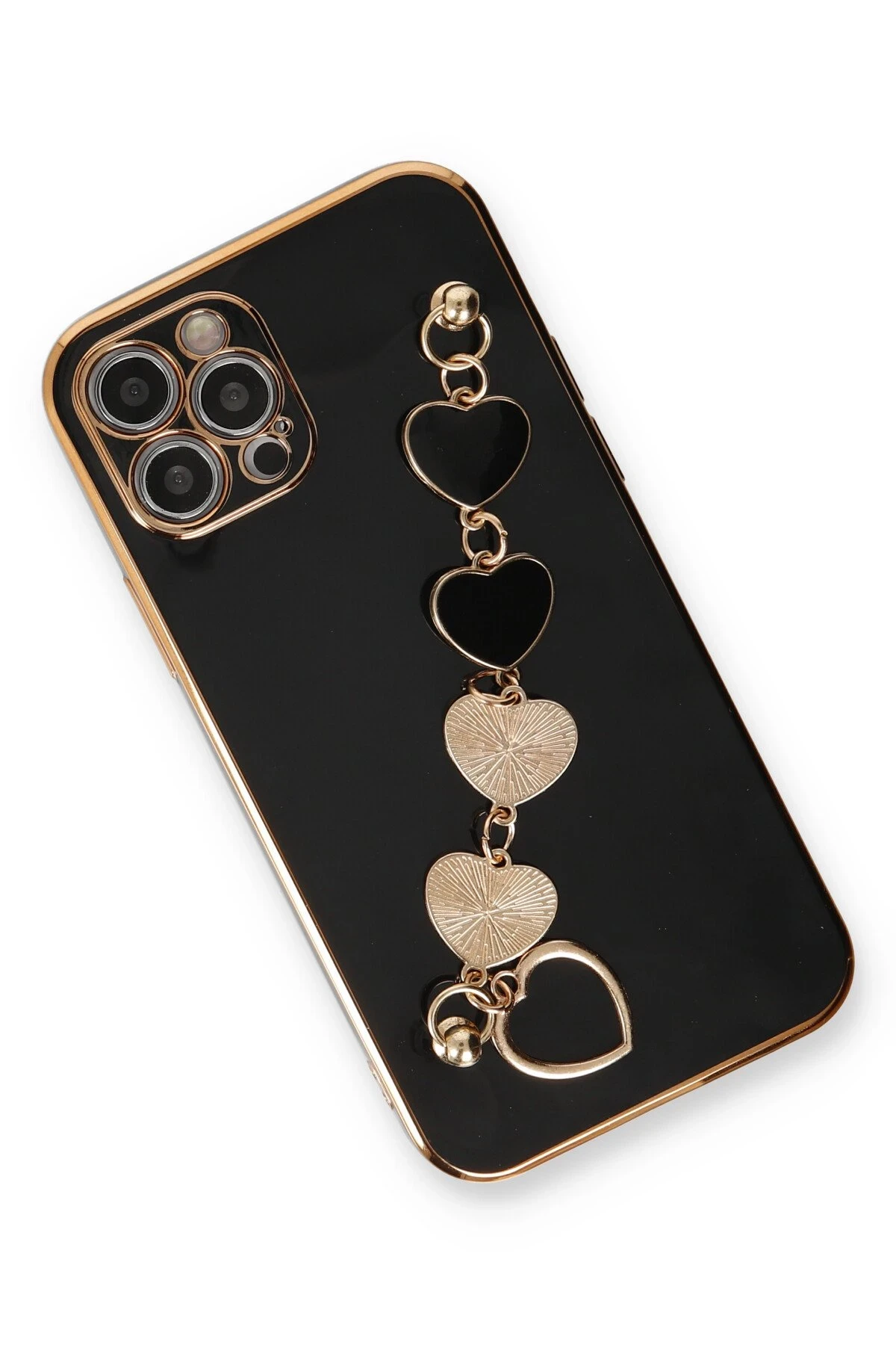 Newface iPhone 12 Pro Max Kılıf Esila Silikon - Siyah