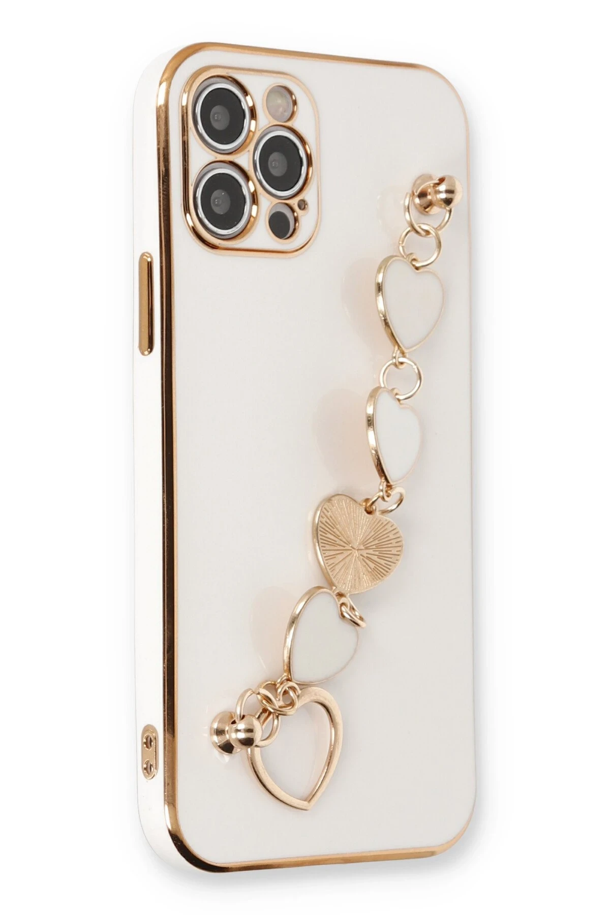 Newface iPhone 12 Pro Max Kılıf Esila Silikon - Beyaz