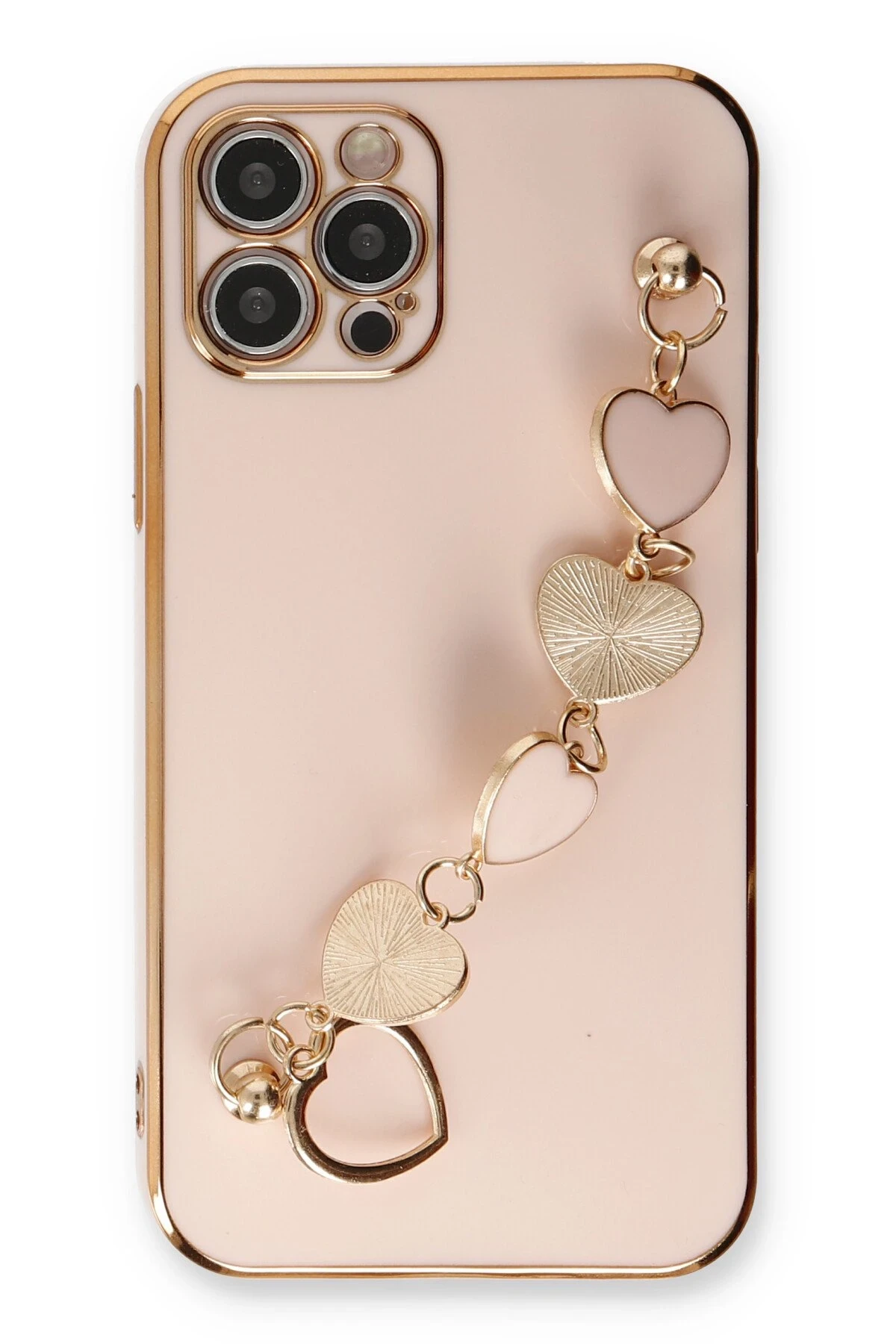 Newface iPhone 12 Pro Max Kılıf Esila Silikon - Pudra