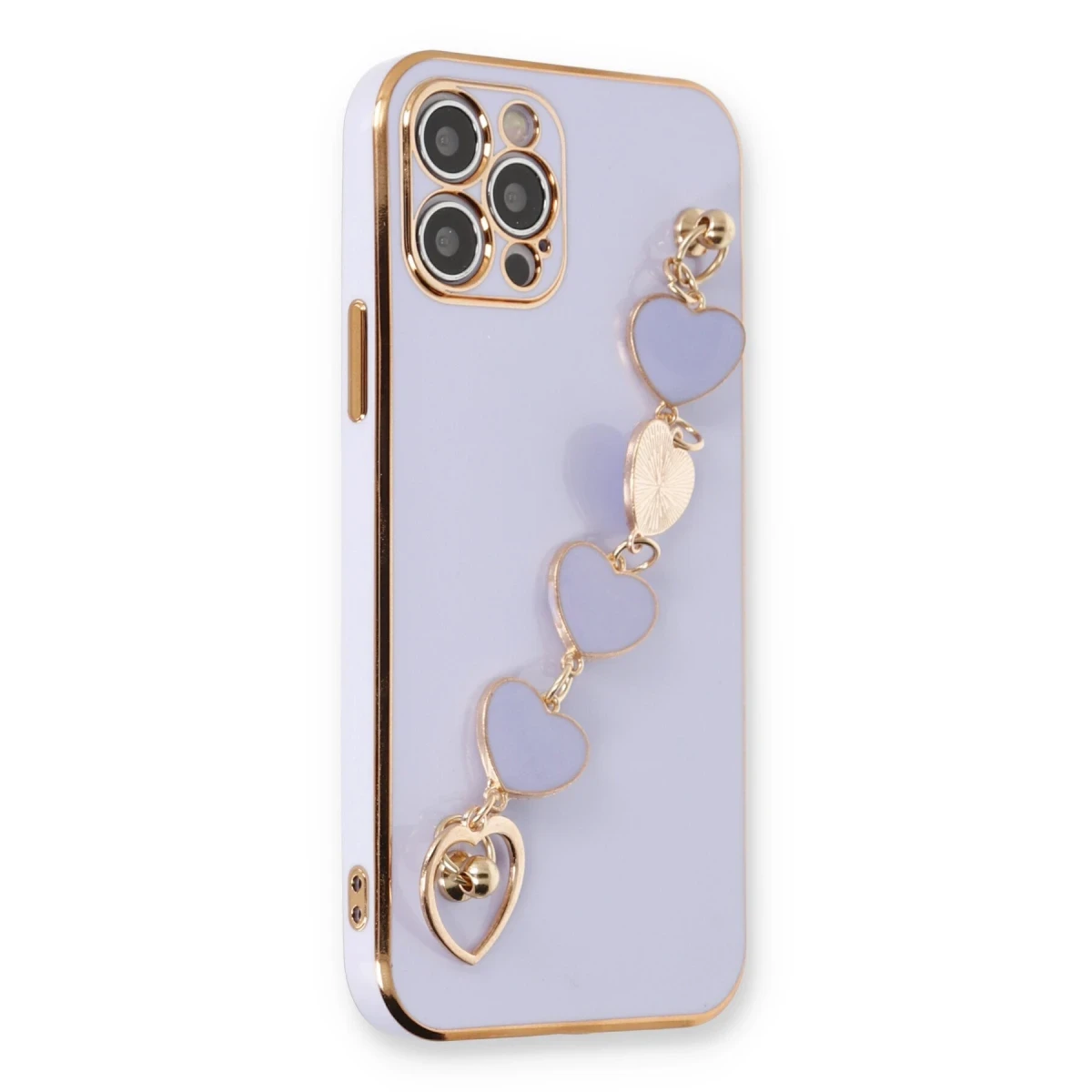Newface Apple iPhone 12 Pro Max Kılıf Esila Silikon - Lila