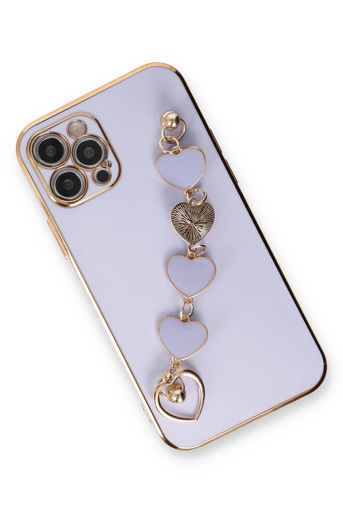 Newface iPhone 12 Pro Max Kılıf Esila Silikon - Lila