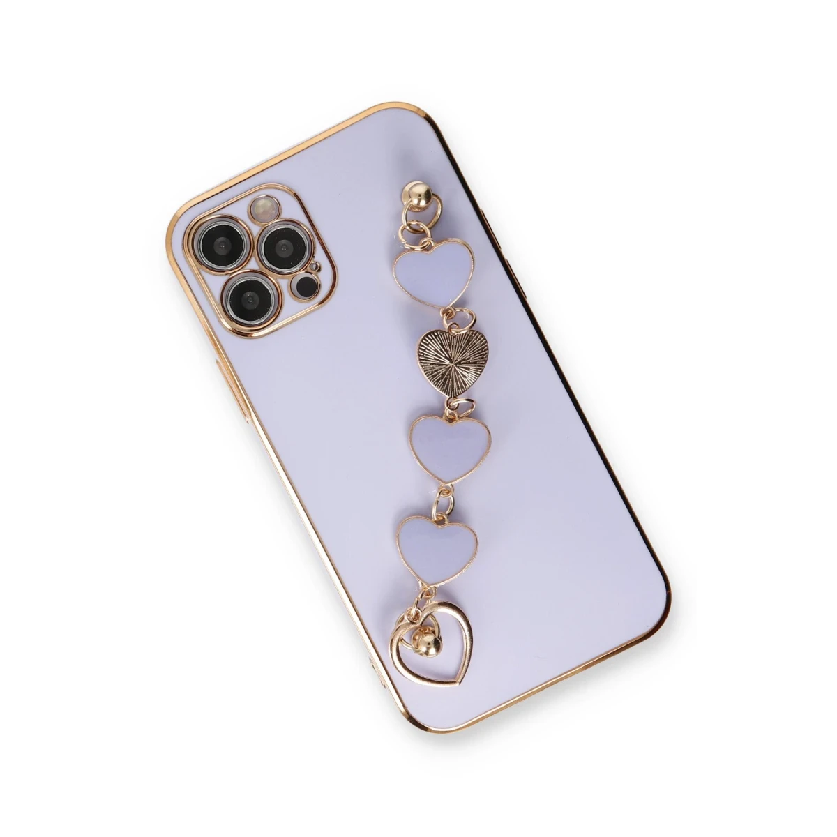 Newface Apple iPhone 12 Pro Max Kılıf Esila Silikon - Lila