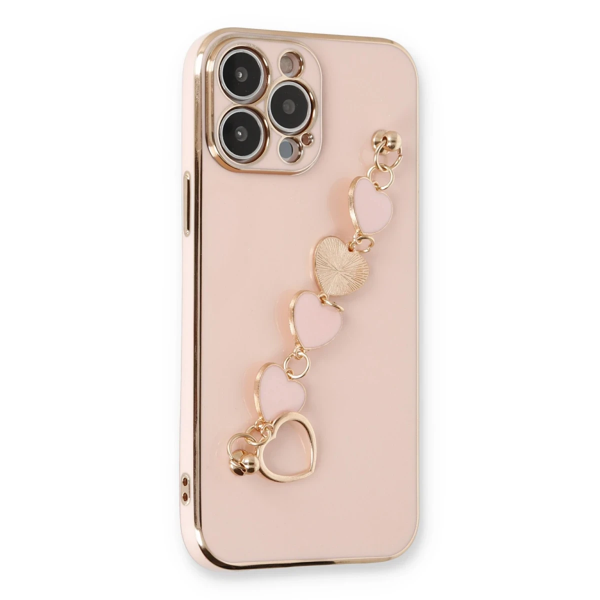 Newface Apple iPhone 13 Pro Kılıf Esila Silikon - Pudra