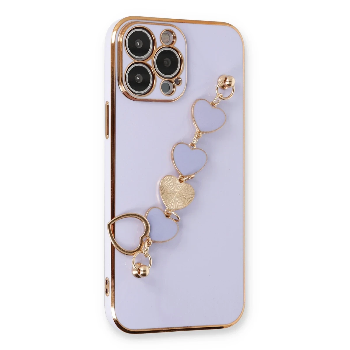 Newface Apple iPhone 13 Pro Kılıf Esila Silikon - Lila