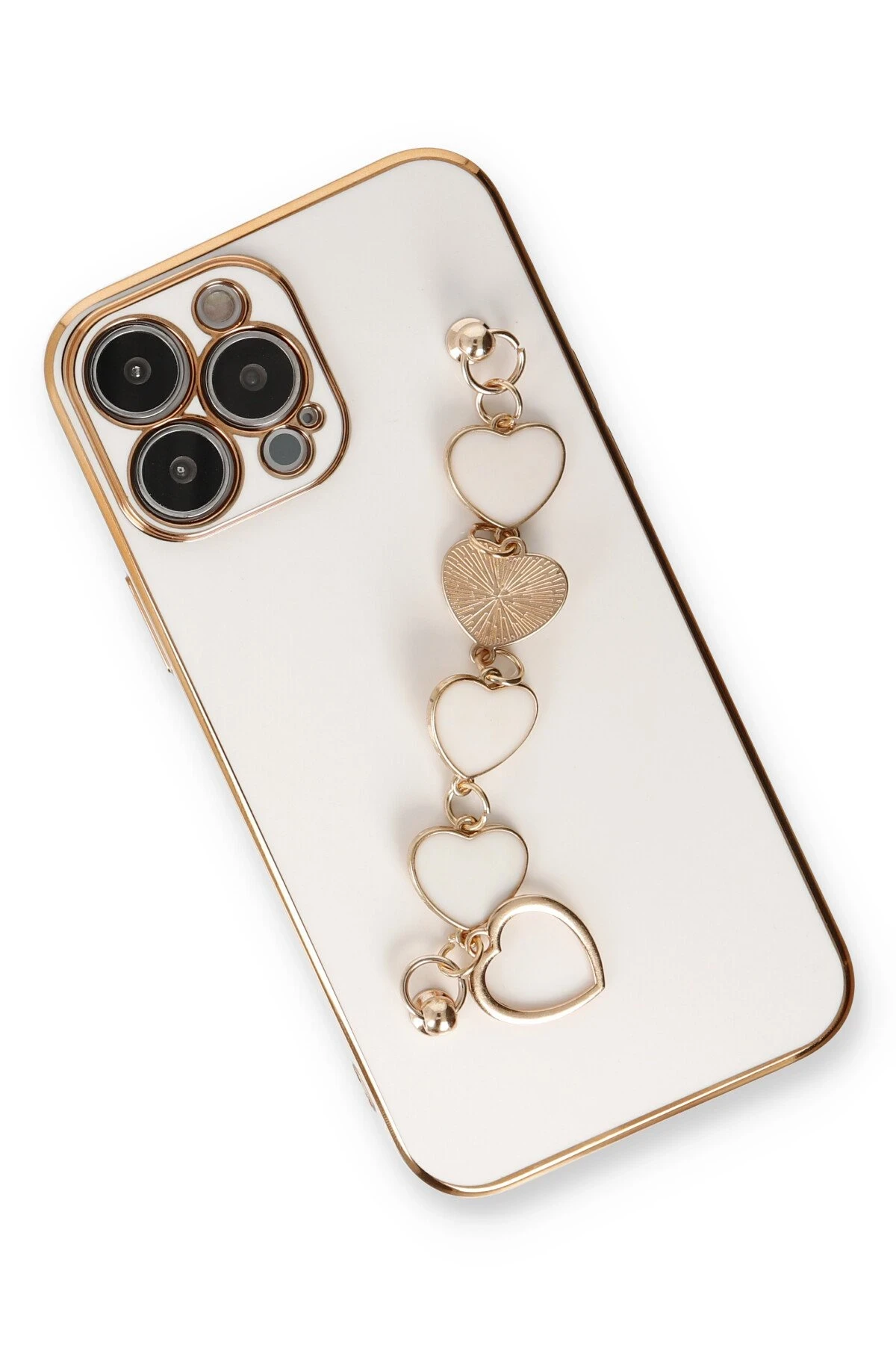 Newface iPhone 13 Pro Max Kılıf Esila Silikon - Beyaz