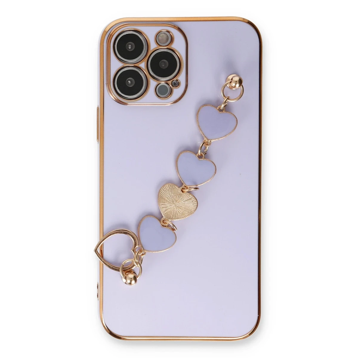 Newface Apple iPhone 13 Pro Max Kılıf Esila Silikon - Lila
