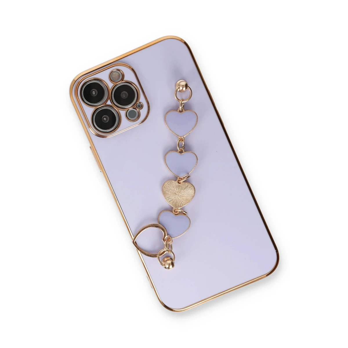 Newface Apple iPhone 13 Pro Max Kılıf Esila Silikon - Lila