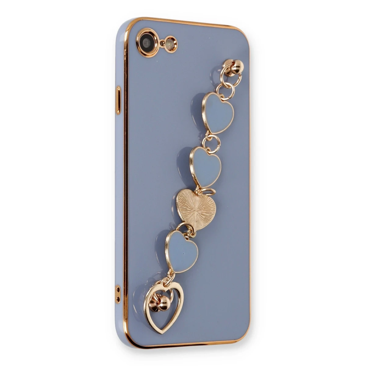 Newface Apple iPhone 7 Kılıf Esila Silikon - Gri