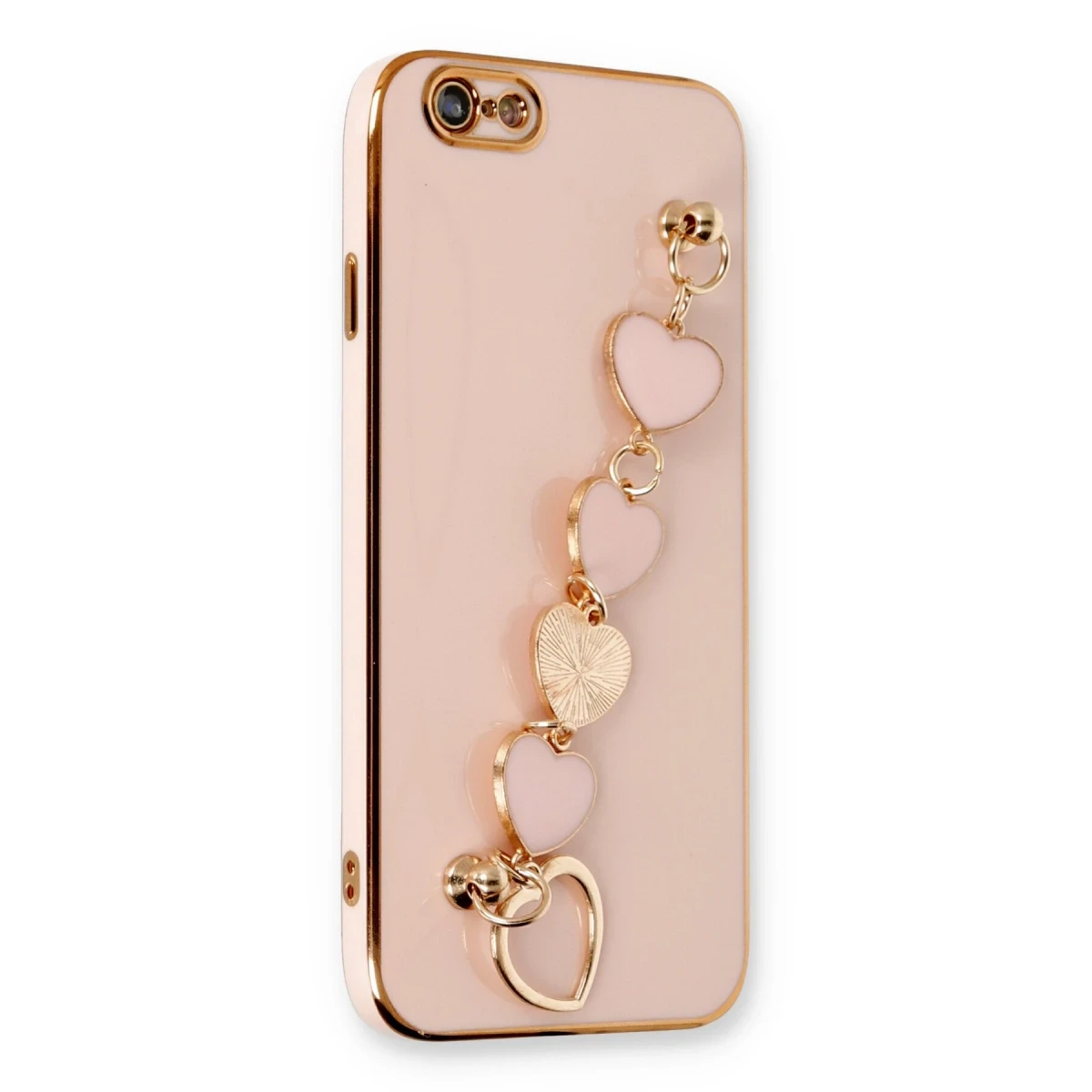 Newface Apple iPhone 6 Kılıf Esila Silikon - Pudra