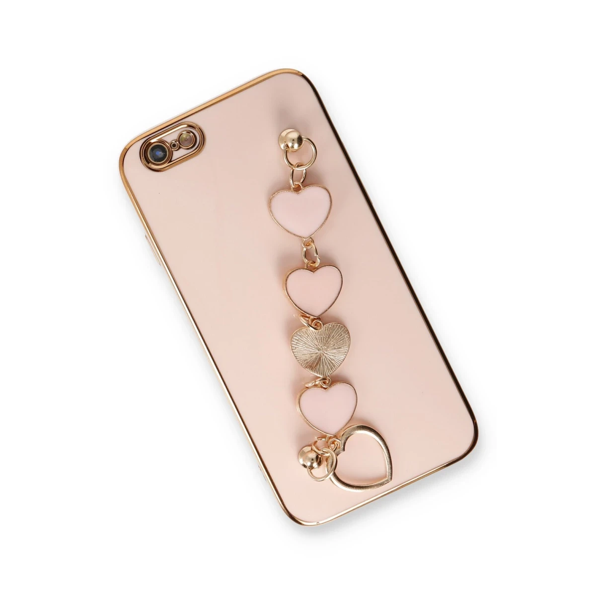 Newface Apple iPhone 6 Kılıf Esila Silikon - Pudra