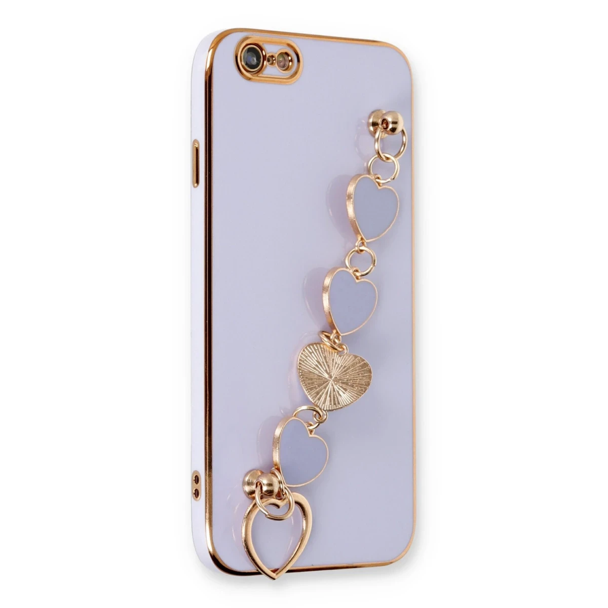 Newface Apple iPhone 6 Kılıf Esila Silikon - Lila