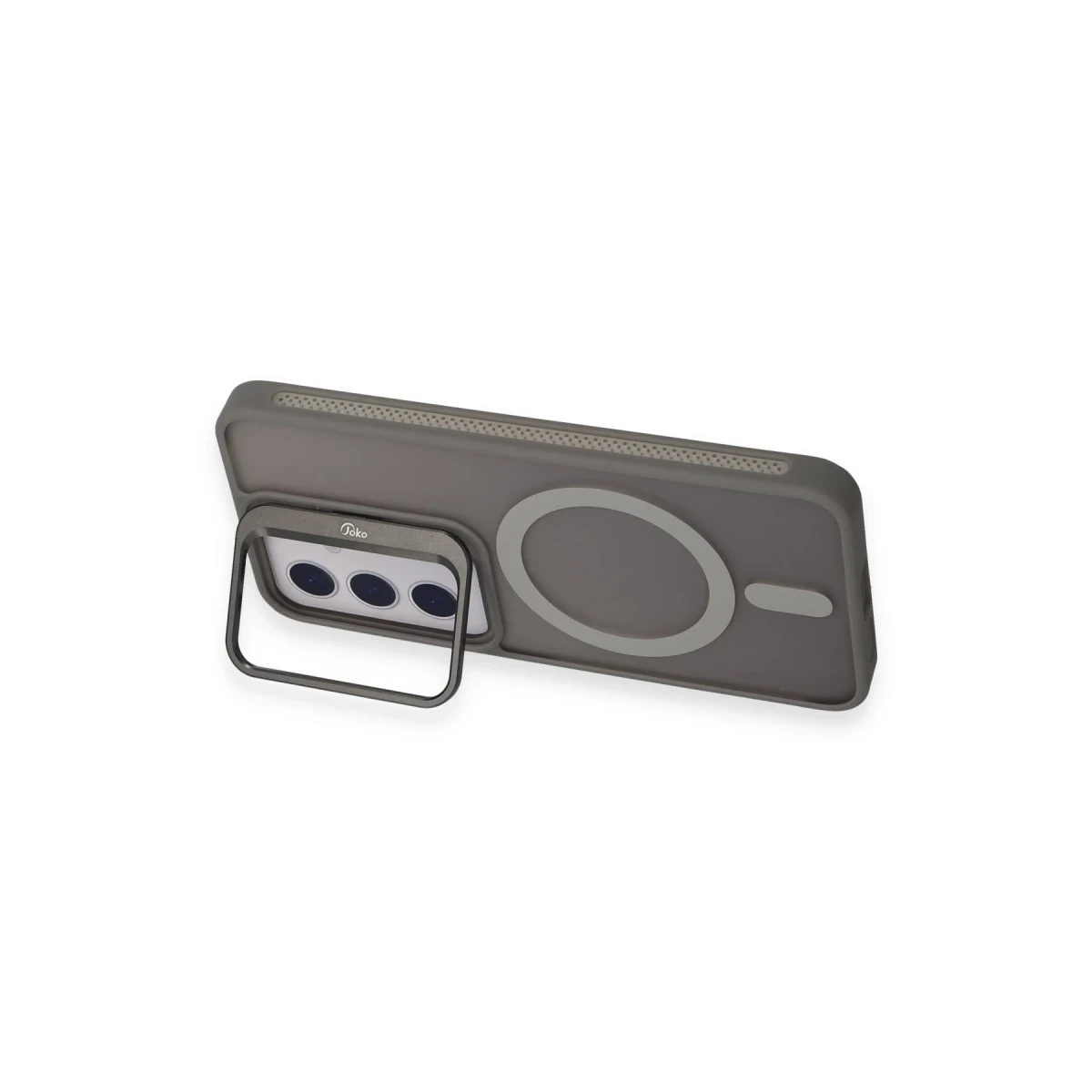 Joko Samsung Galaxy S24 Plus Flet Lens Magsafe Kapak - Gri — görsel 9