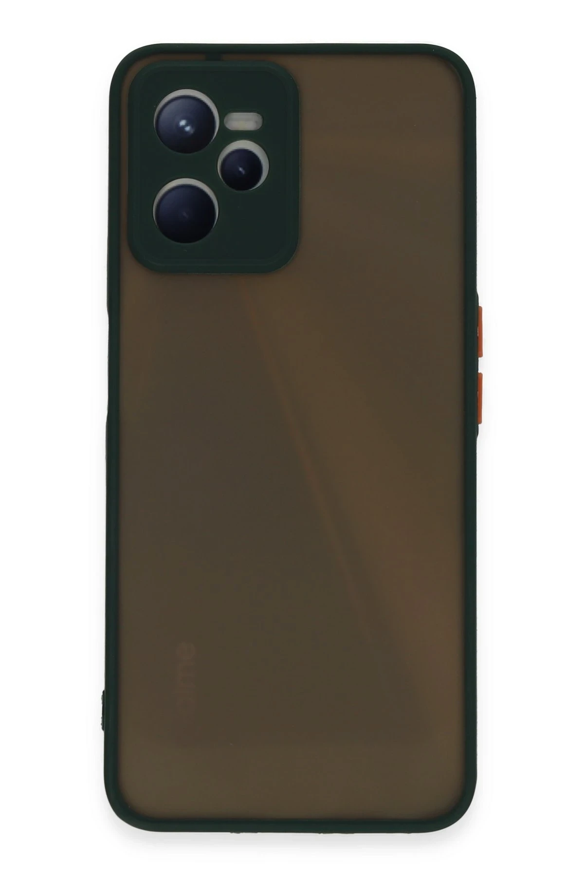 Newface Realme C35 Kılıf Montreal Silikon Kapak - Yeşil