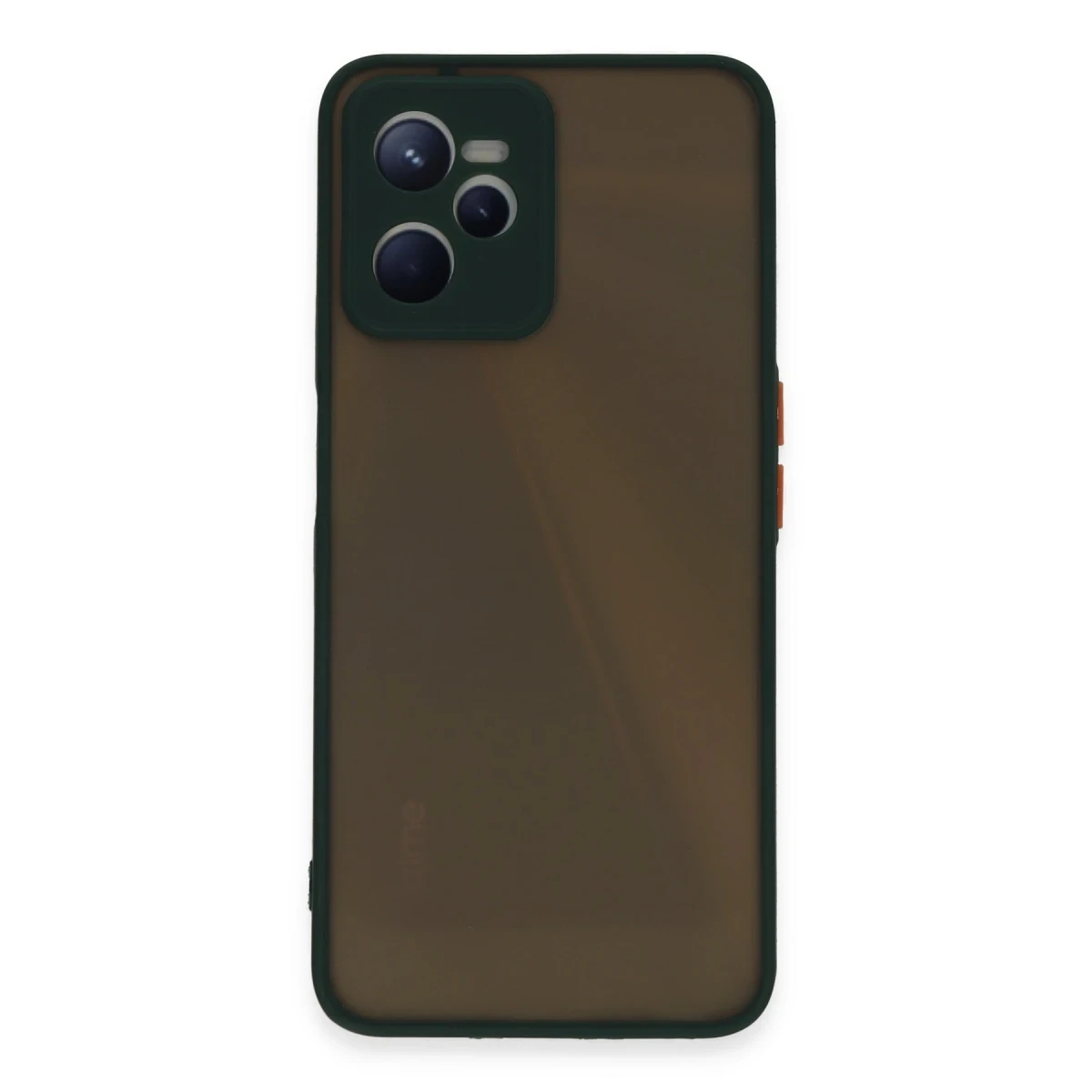 Newface Realme C35 Kılıf Montreal Silikon Kapak - Yeşil