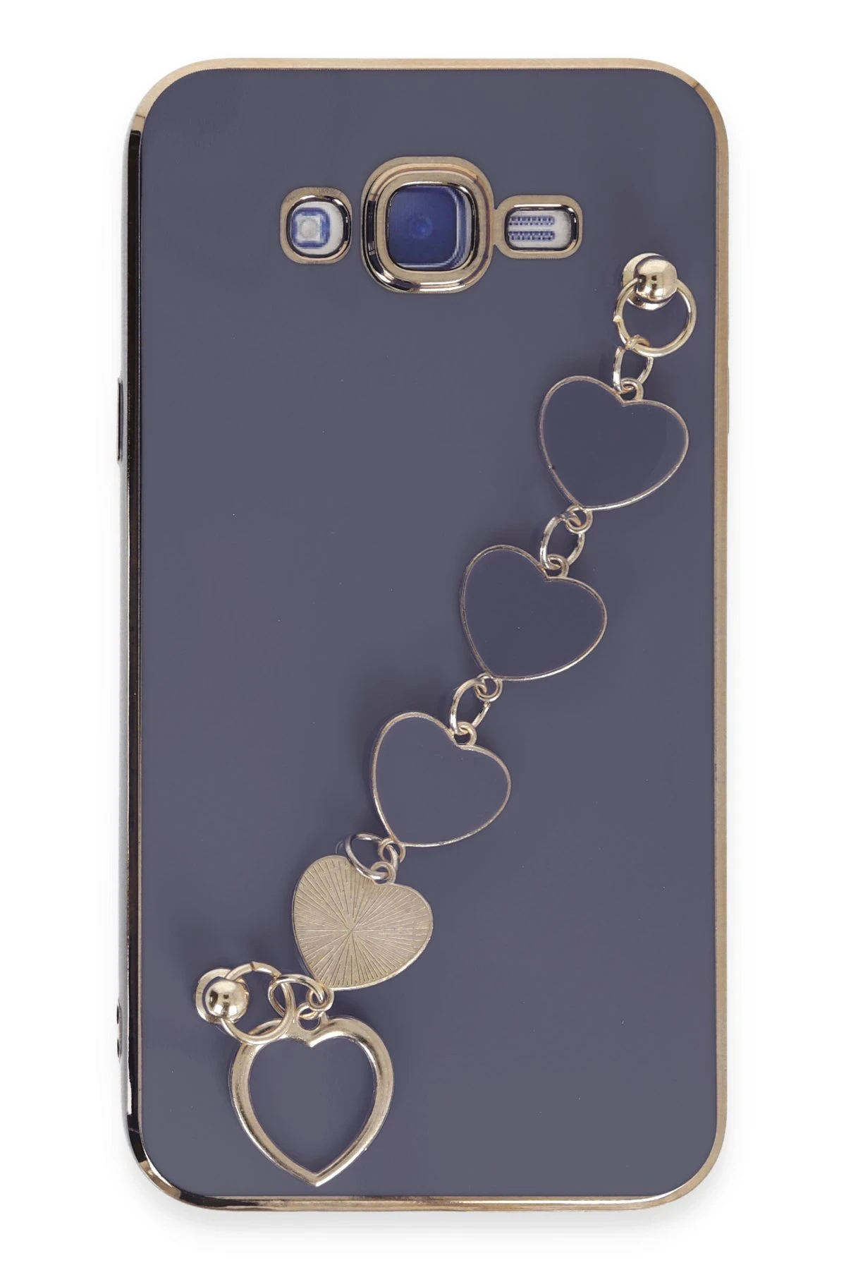 Newface Samsung Galaxy J7 Kılıf Esila Silikon - Gri