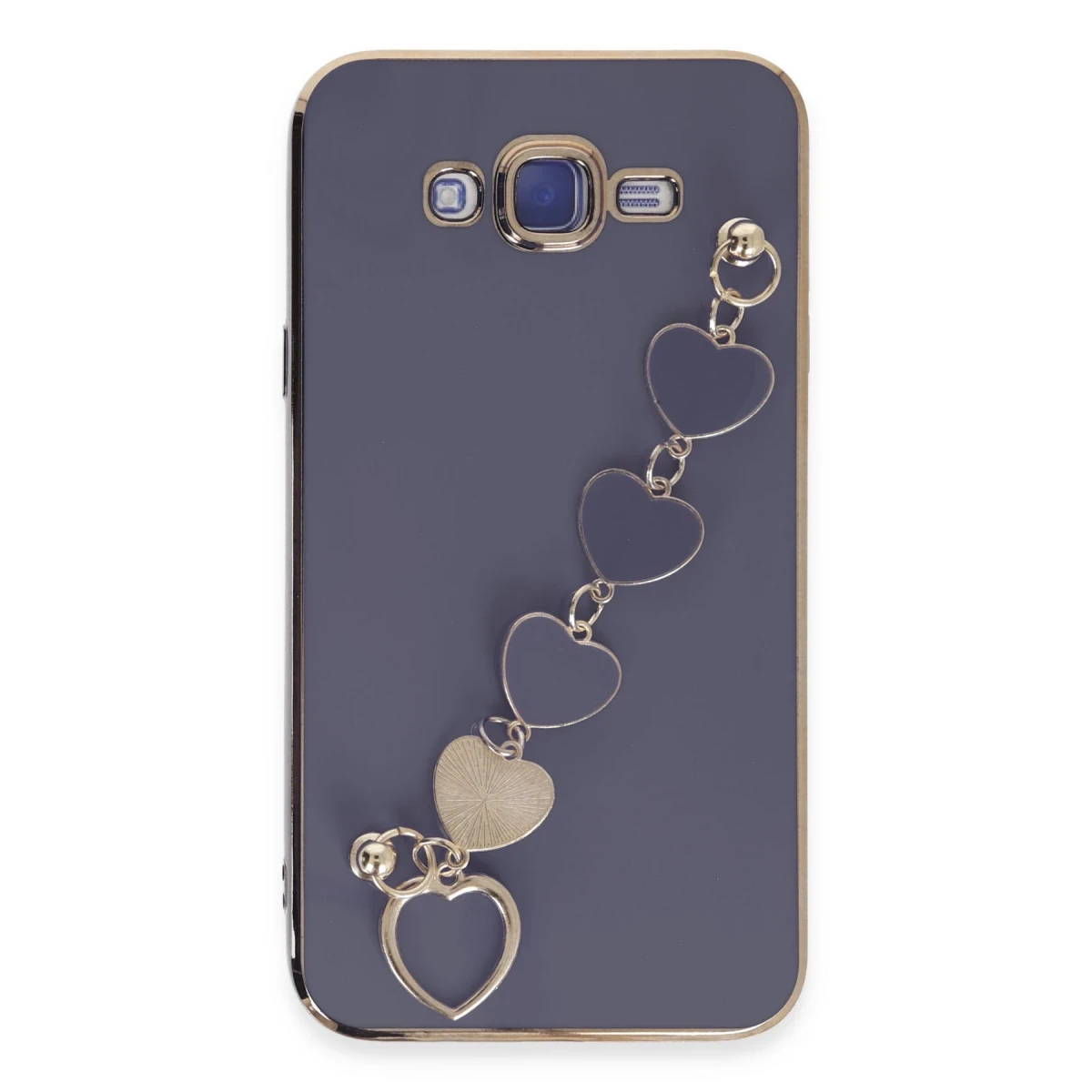 Newface Samsung Galaxy J7 Kılıf Esila Silikon - Gri
