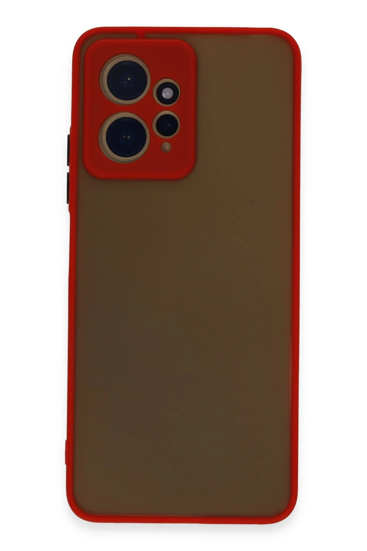 Newface Xiaomi Redmi Note 12 4G Kılıf Montreal Silikon Kapak - Kırmızı