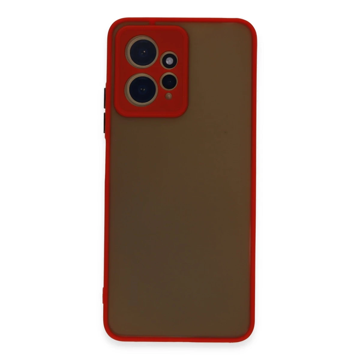 Newface Xiaomi Redmi Note 12 4G Kılıf Montreal Silikon Kapak - Kırmızı