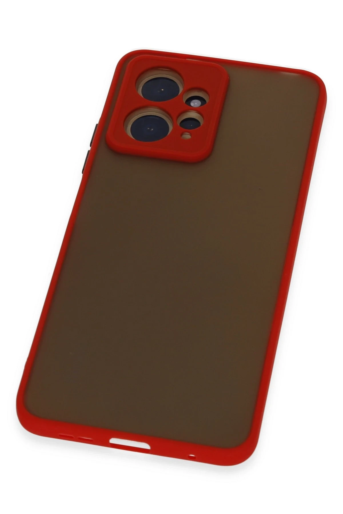 Newface Xiaomi Redmi Note 12 4G Kılıf Montreal Silikon Kapak - Kırmızı